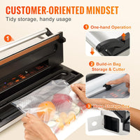 VEVOR Vacuum Sealer Machine, 95Kpa 350W Powerful Dual Pump and Dual Sealing - $195