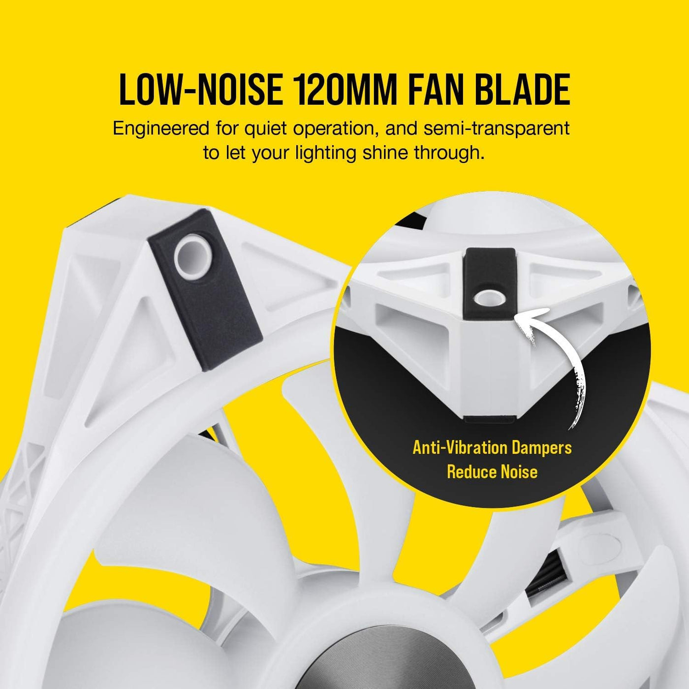 Corsair iCUE QL120 RGB 120mm PWM Lighting Node CORE Fan (3-Pack, White) - $85