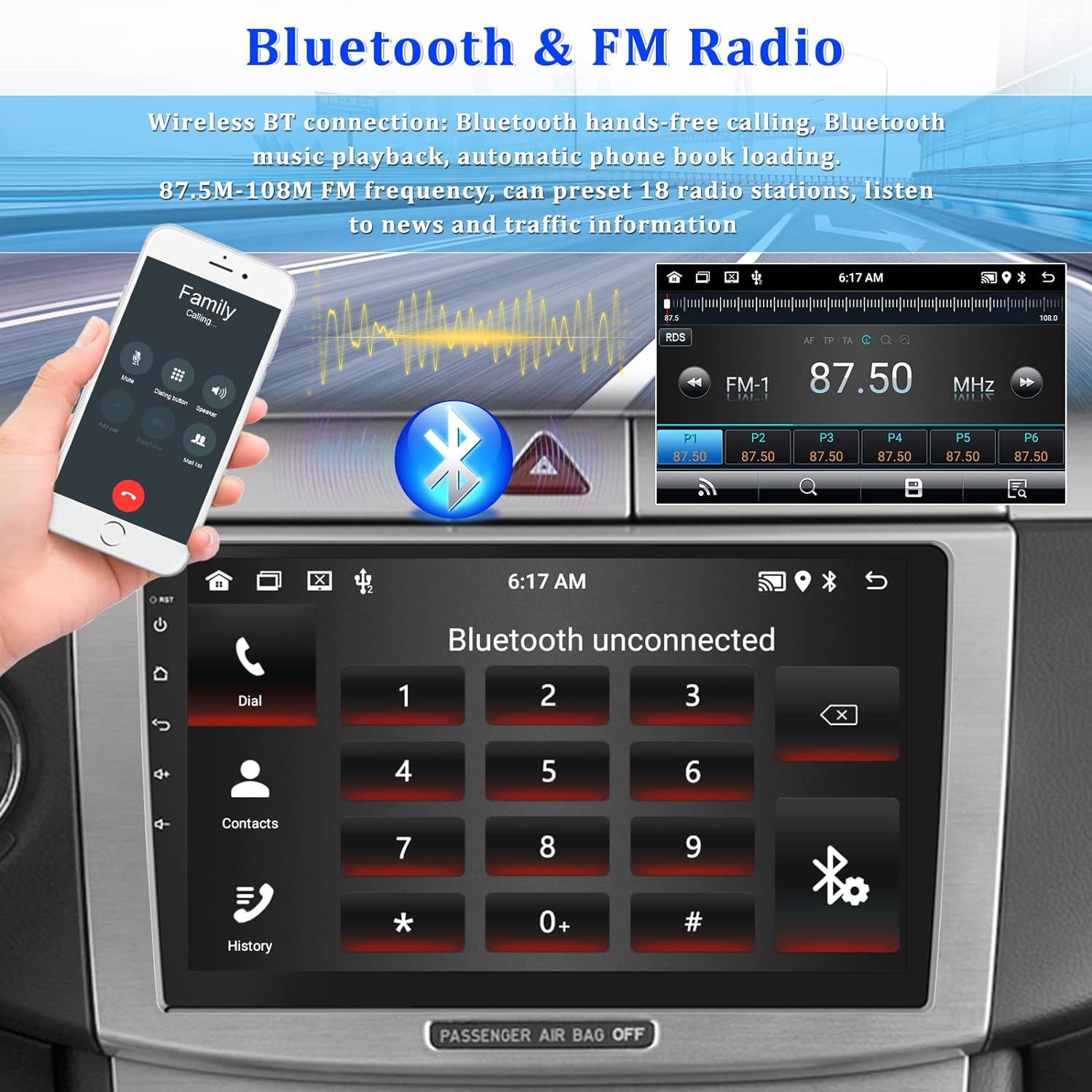 Android 10.0 Car Stereo ,10.1 Inch Touch Screen Car Radio with WiFi GPS Navigation - $50