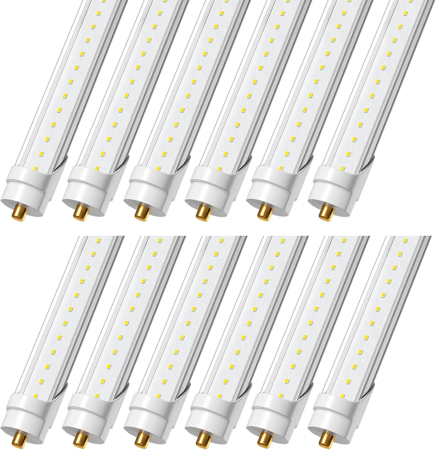 8 Foot Led Lights, T8 96" 45Watt FA8 Single Pin LED Shop Lights 5850LM - $95