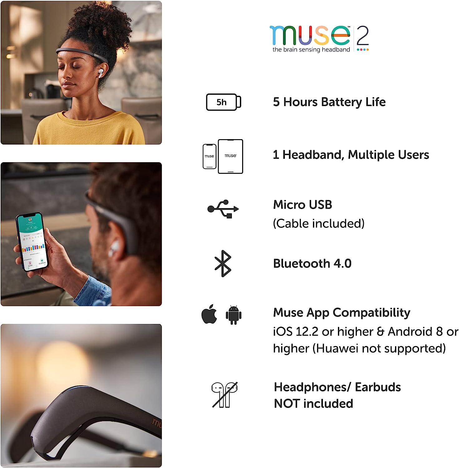 Muse 2: The Brain Sensing Headband - $150