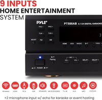 Pyle Wireless Bluetooth Power Amplifier System-420W 5.1 Channel Home Theater - $160