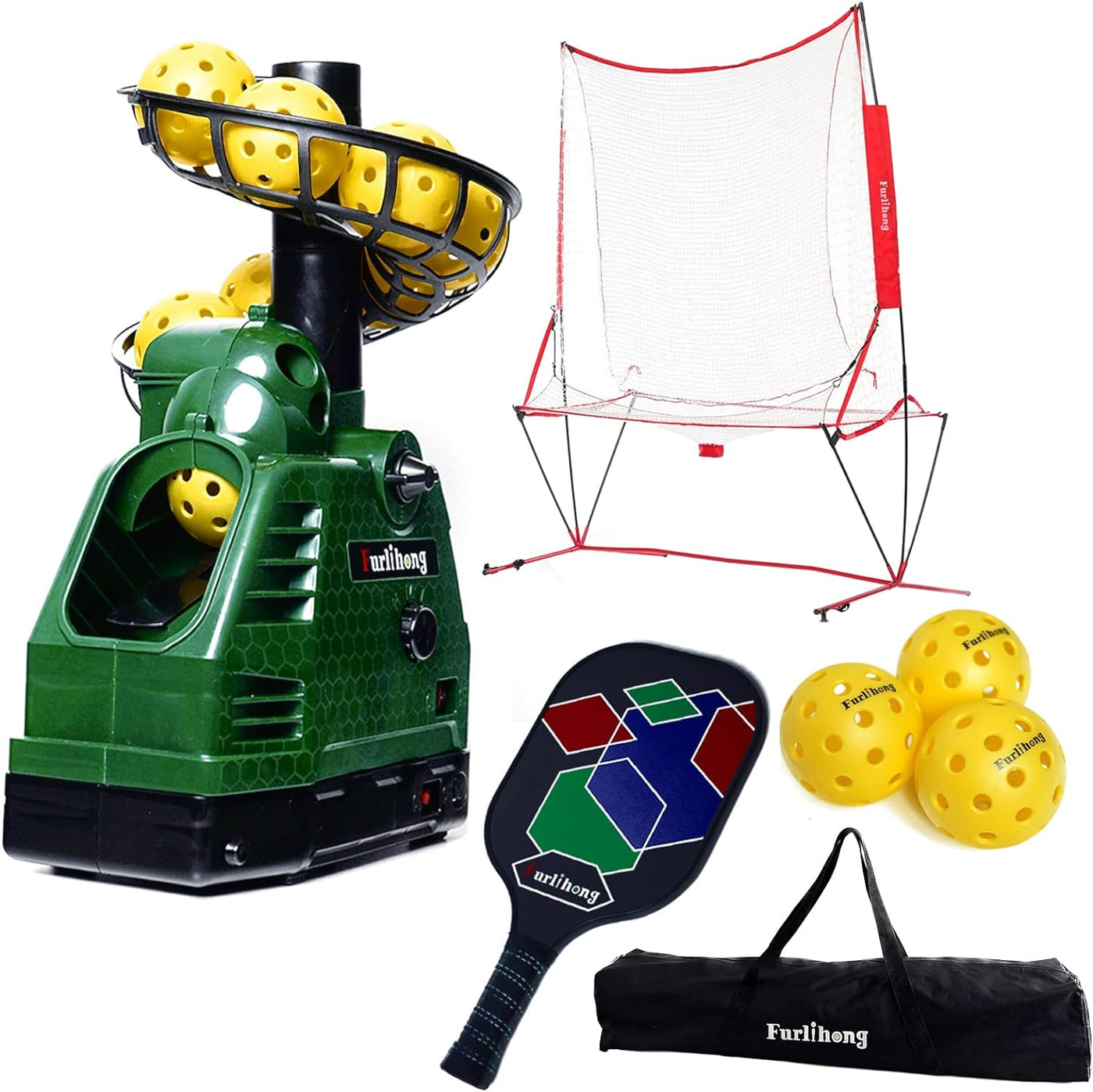 680PBH Pickleball Starter Kit, Including Launch Machine, Ball Recycling Net - $130