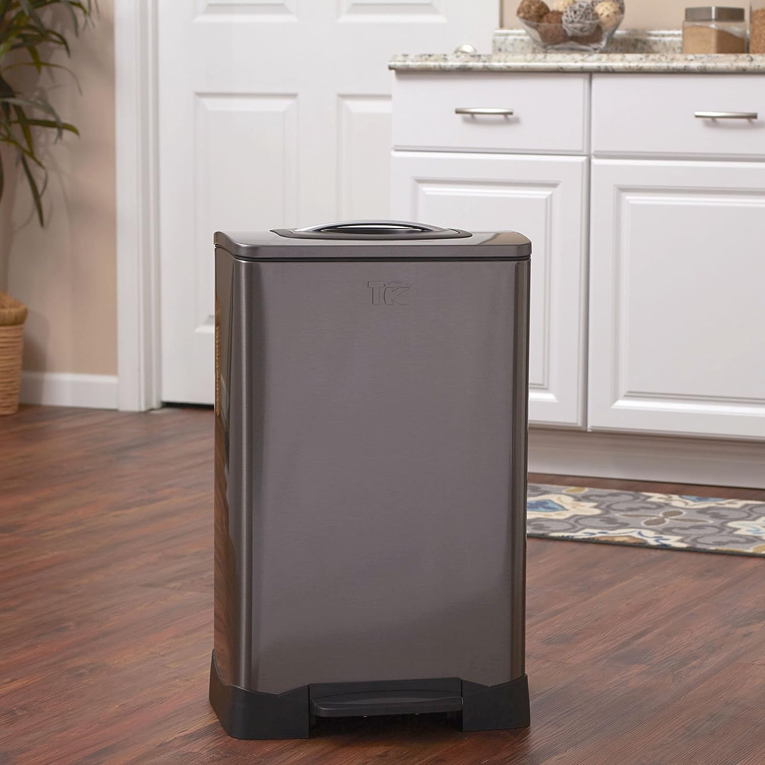 Household Essentials TK10XL-1 Trash Krusher 50L, 50 Liter, Black Stainless - $100