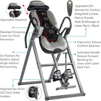 INNOVA HEALTH AND FITNESS ITM5900 Advanced Heat and Massage Inversion Table (missing component)- $125