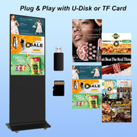 49" Indoor Digital Signage, 4K LCD Touch Screen Digital Signage Displays - $845