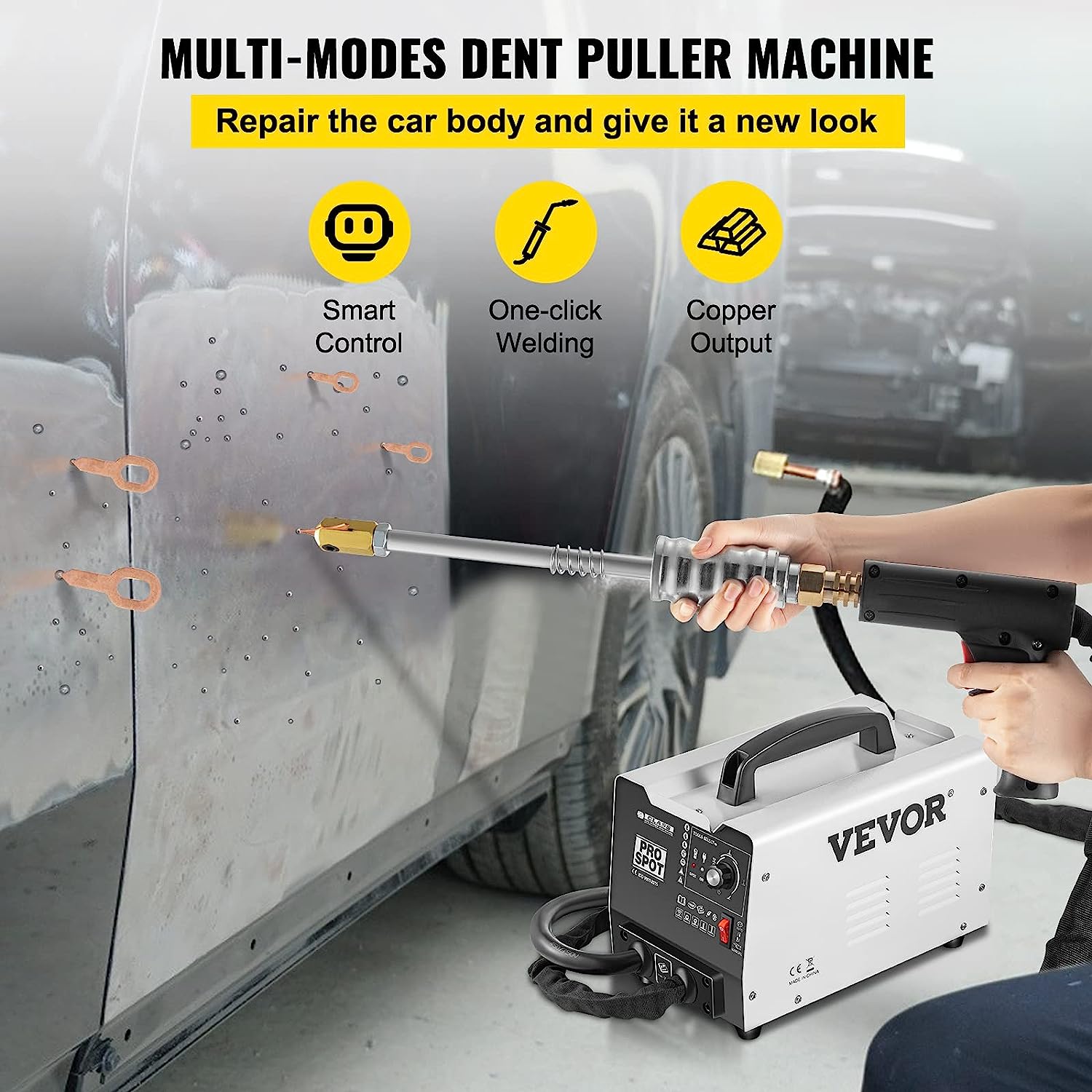 VEVOR Dent Puller Machine, 1.8KW Spot Dent Puller - $170