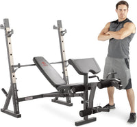 Marcy Olympic Weight Bench with Preacher Curl Pad and Leg Developer - $180