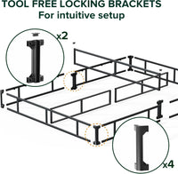 ZINUS 9 Inch Metal Smart Box Spring with Quick Assembly, California King - $95