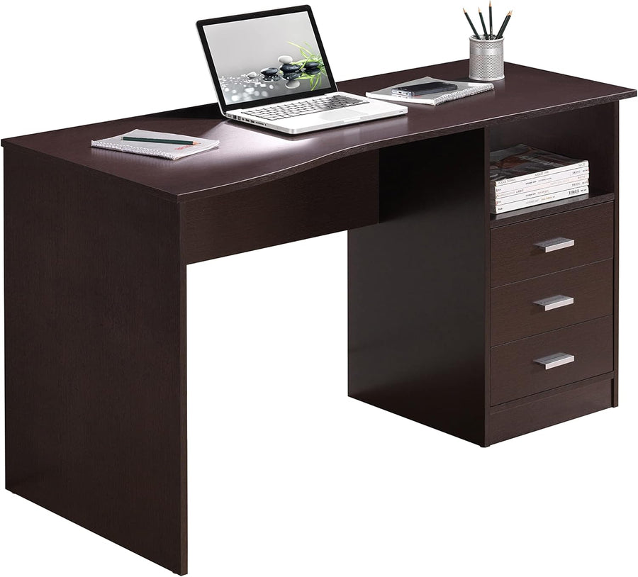 Techni Mobili Classic Computer Desk with Multiple Drawers, 29.5" x 23.6" x 51.2" - $65