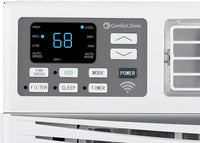 Comfort Zone Window Mounted Smart Wi-Fi Room Air Conditioner with Remote Control - $160