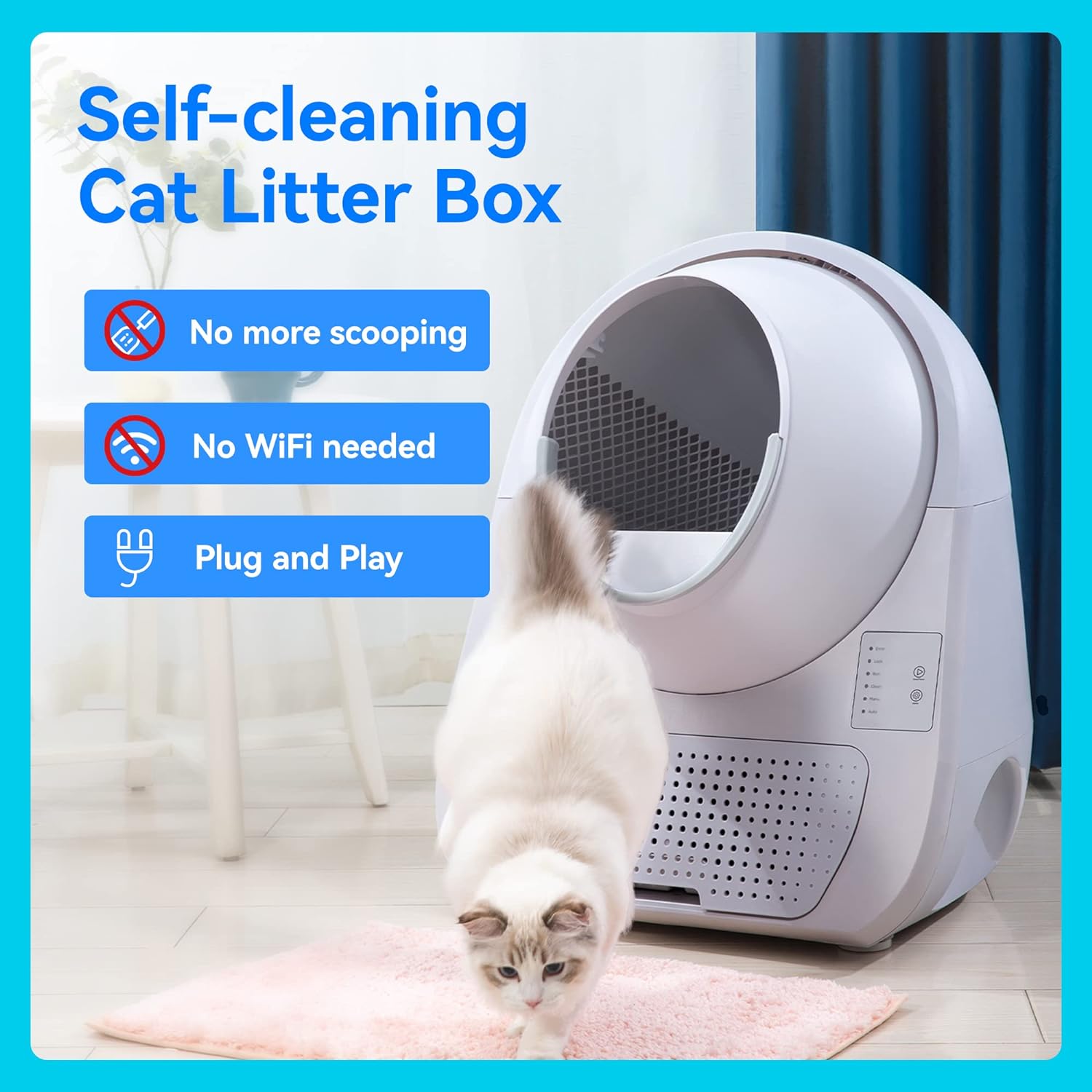 CATLINK Self Cleaning Cat Litter Box, Automatic , Double Odor Removal - $300
