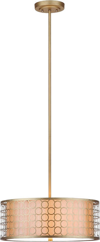 SAFAVIEH Lighting Collection Giotta Farmhouse Antique Gold 18-inch Diameter - $55