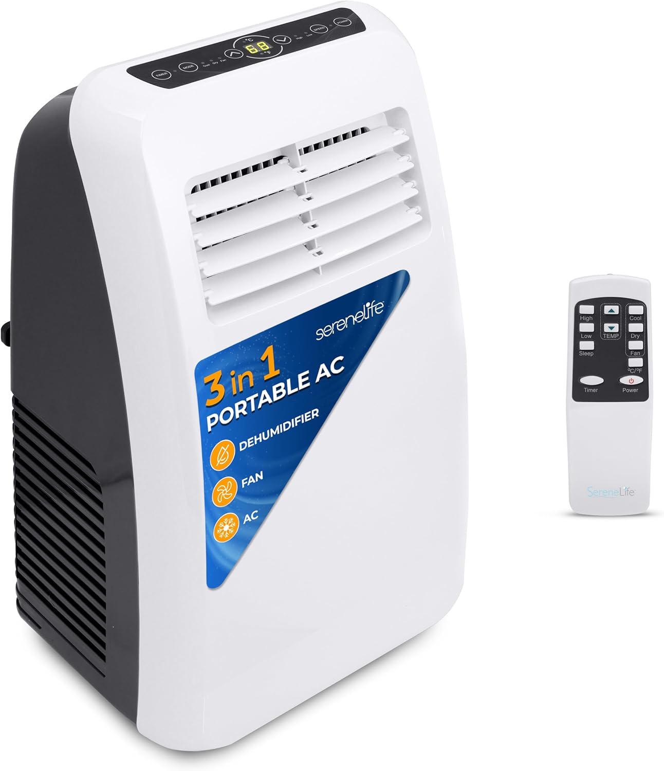 3-in-1 Portable Air Conditioner with Built-in Dehumidifier Function - $160