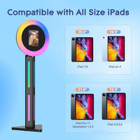 Portable Photo Booth Compatible w/ Any Ipad, Separable Triangular Ipad Photo Booth - $390