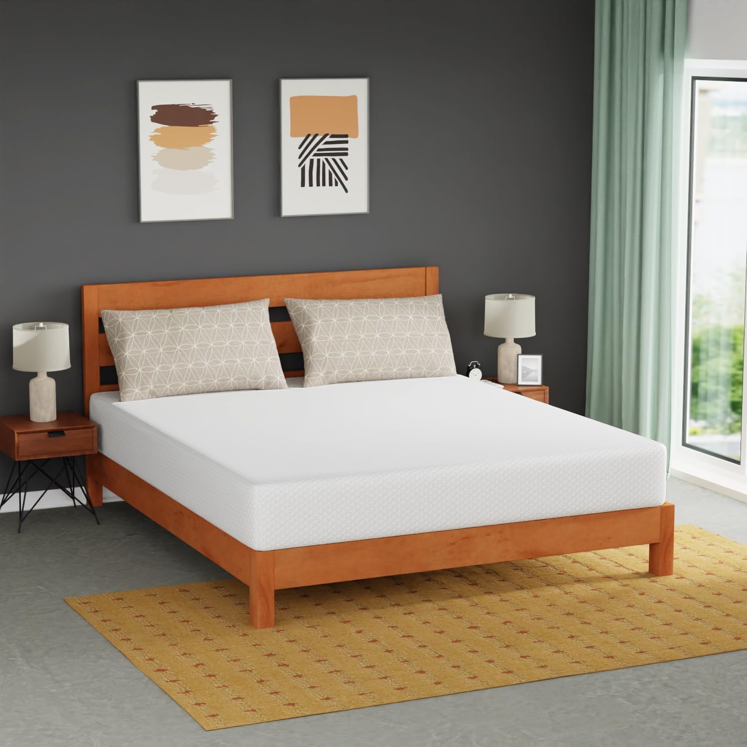 FDW 10 inch California King Mattress Gel Memory Foam Mattress Medium Firm - $150