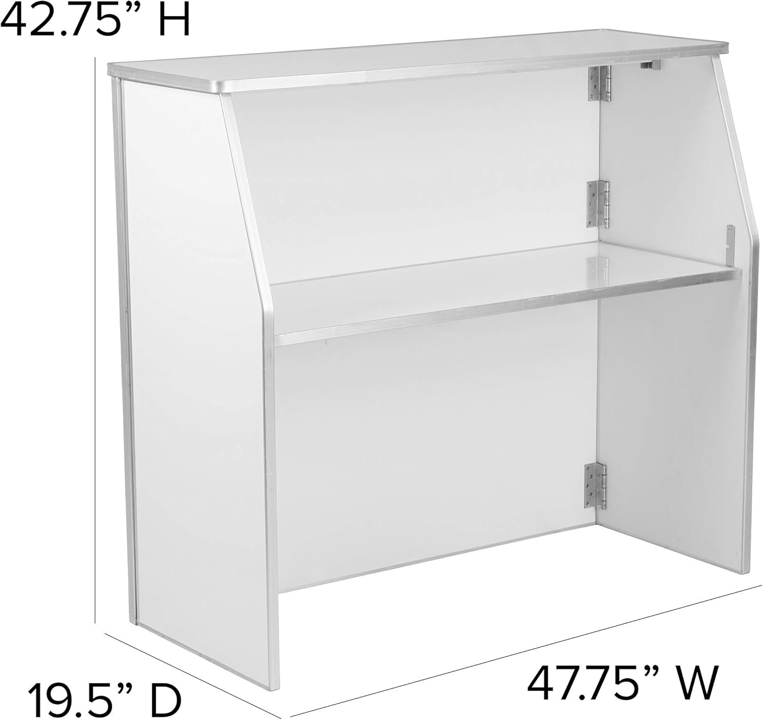 Flash Furniture 4' Folding Portable Event Bar with Top and Middle Shelves - $230