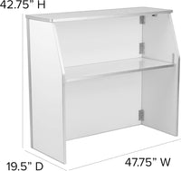 Flash Furniture 4' Folding Portable Event Bar with Top and Middle Shelves - $230