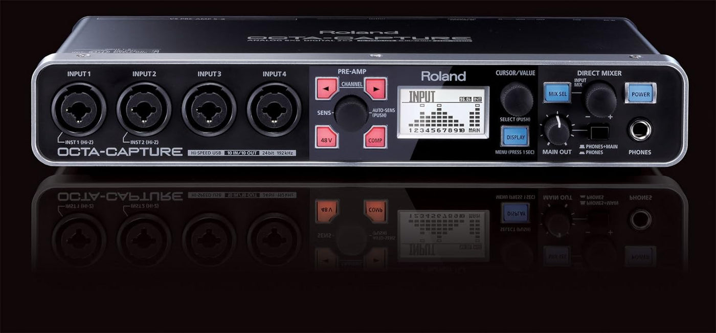 Roland UA-1010 OCTA-CAPTURE 10-input, 10-output Hi-speed USB Audio Interface - $350