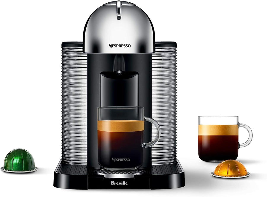 Nespresso Vertuo Coffee and Espresso Machine by Breville,5 Cups, Chrome - $105
