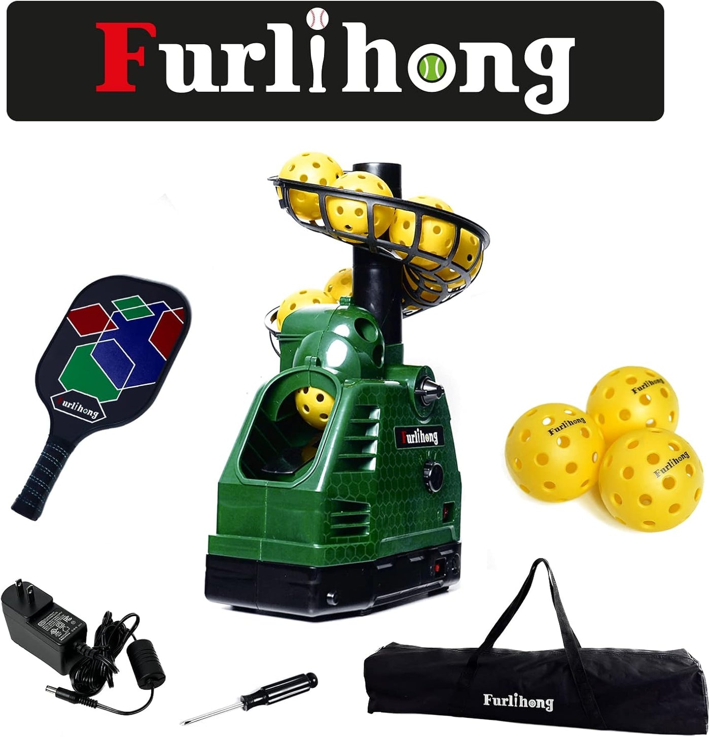 680PBH Pickleball Starter Kit, Including Launch Machine, Ball Recycling Net - $130