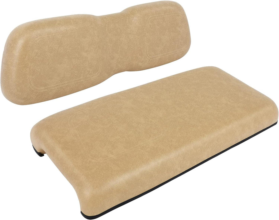 Front Seat Replacement Cushions for Club Car DS, Tan, 2 Piece Set - $150