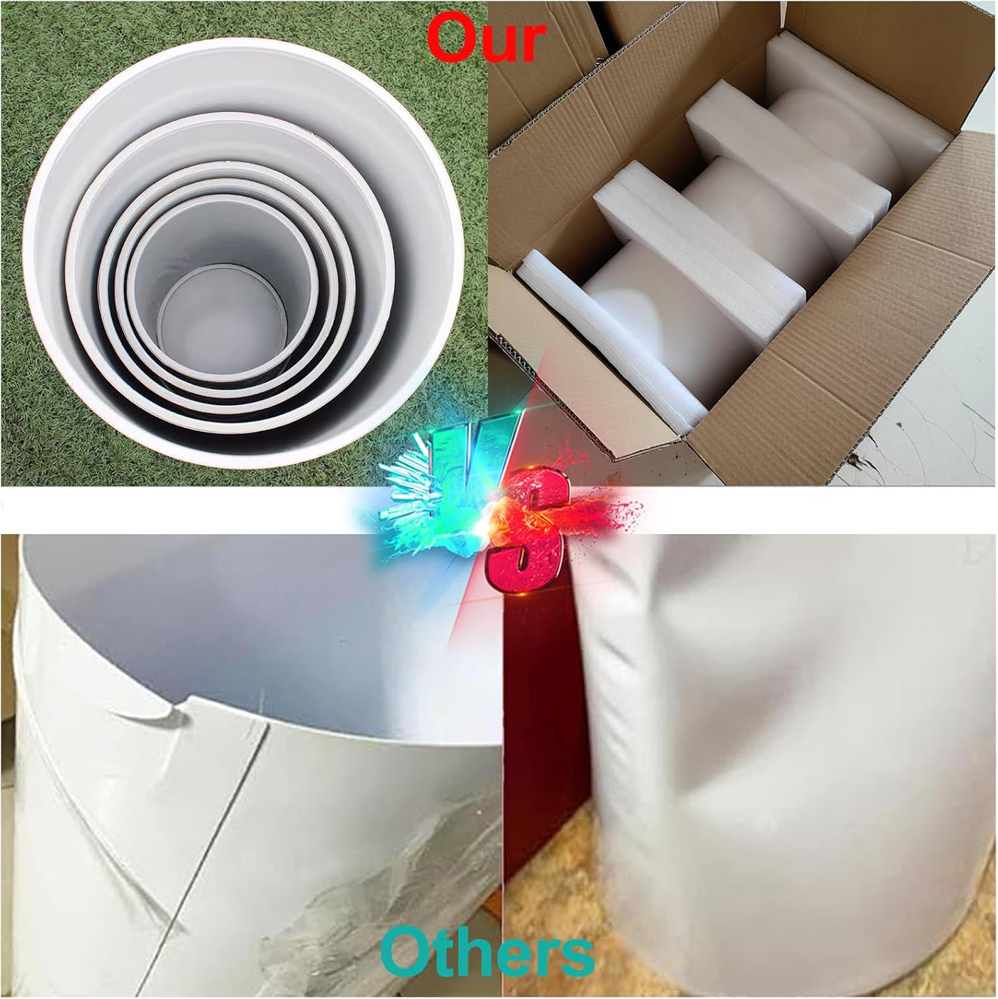 CARLOUMERN Cylinder Stands for Party, 5 Pcs Cylinder Pedestal Stands - $130