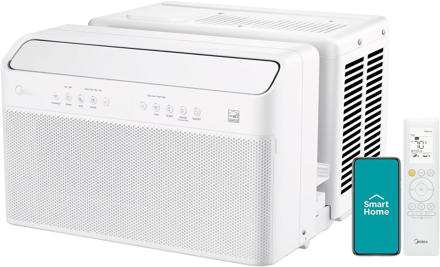 Midea 12,000 BTU U-Shaped Smart Inverter Air Conditioner–Cools up to 550 Sq. Ft. - $270