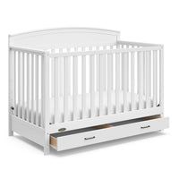 Graco Benton 5-in-1 Convertible Crib with Drawer (White) - $180