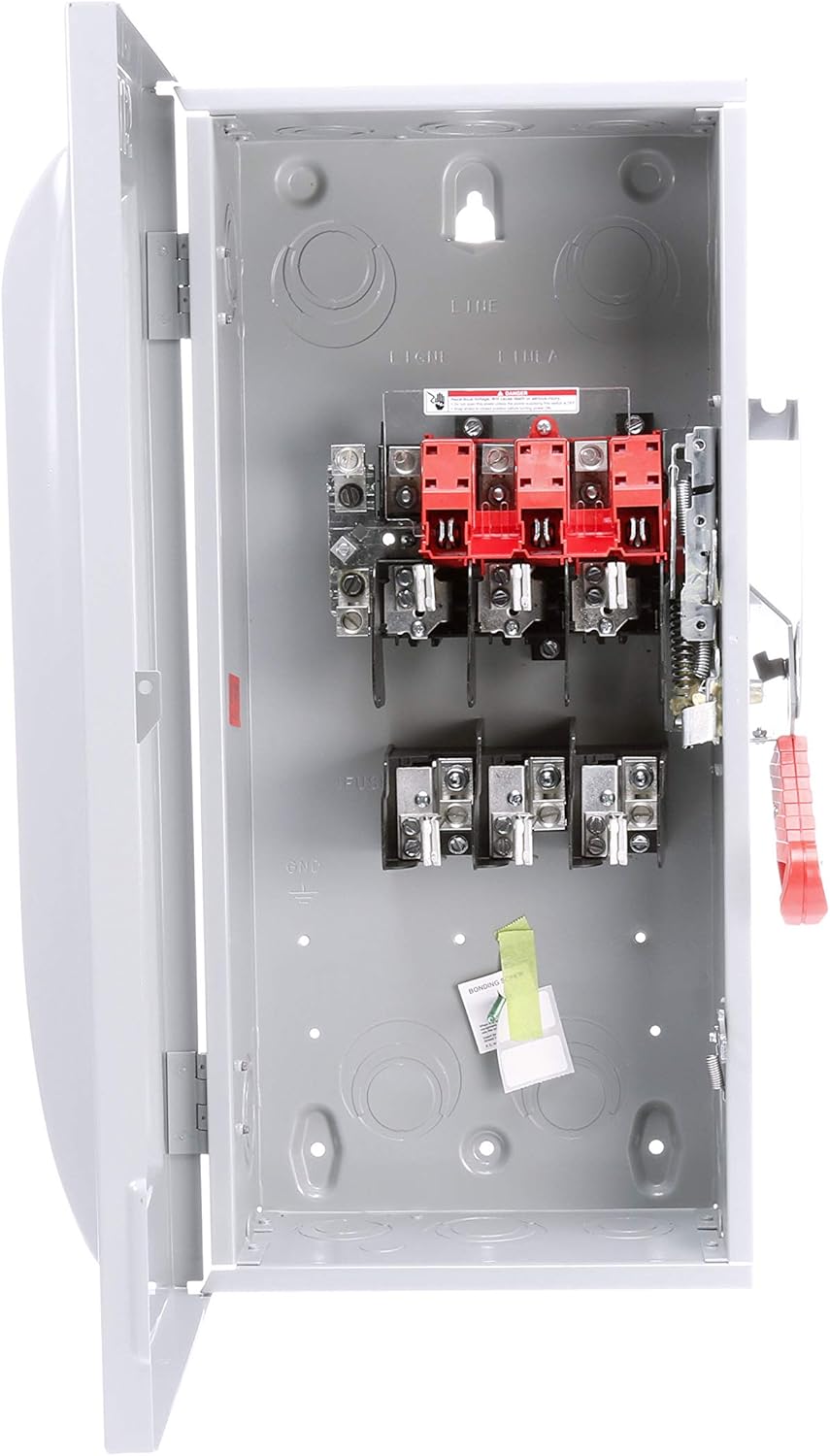 Siemens HF323N 100-Amp 3 Pole 240-volt 4 Wire Fused Heavy Duty Safety Switches - $205