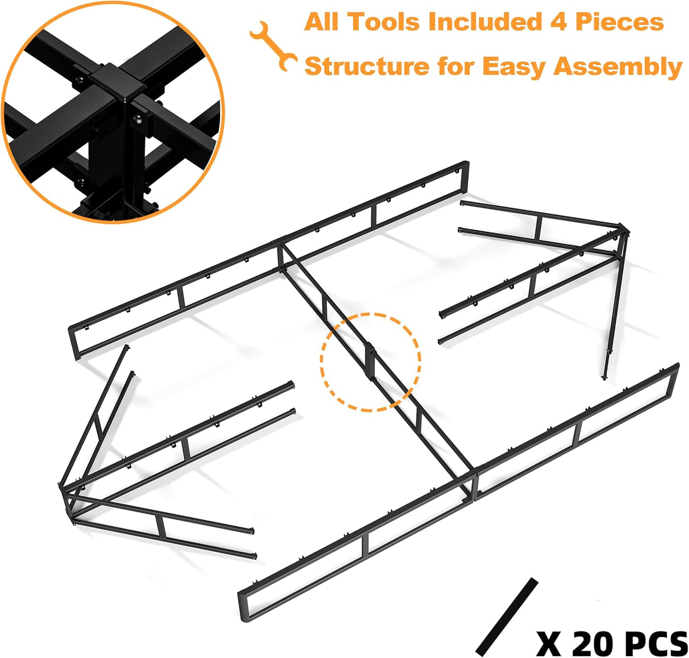 King Box Spring and Cover Set, 7 Inch High High Profile Metal BoxSpring, Heavy Duty - $85