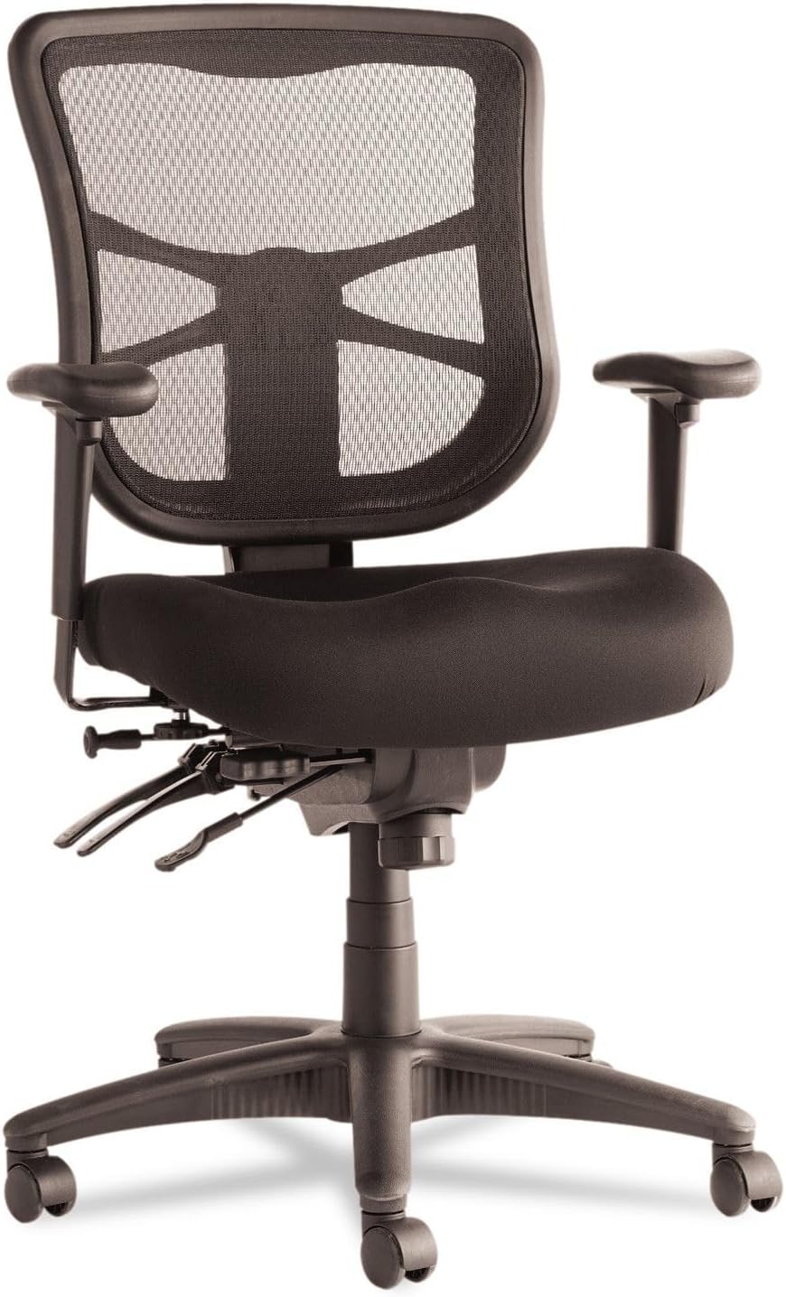 Alera ALEEL42ME10B Elusion Series Mesh Mid-Back Multifunction Chair - Black - $110