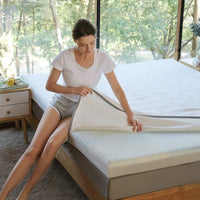 Novilla Full Size Mattress Topper, 3 Inch Dual Layer Memory Foam Mattress Topper - $75
