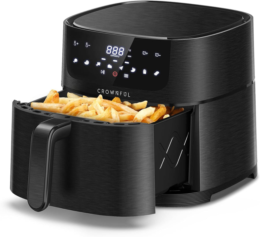 CROWNFUL 7 Quart Air Fryer, Oilless Electric Cooker with 8 Cooking Functions - $50