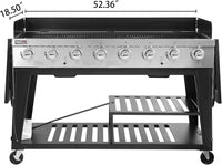 Royal Gourmet 8-Burner Gas Grill, 104,000 BTU Liquid Propane Grill - $285