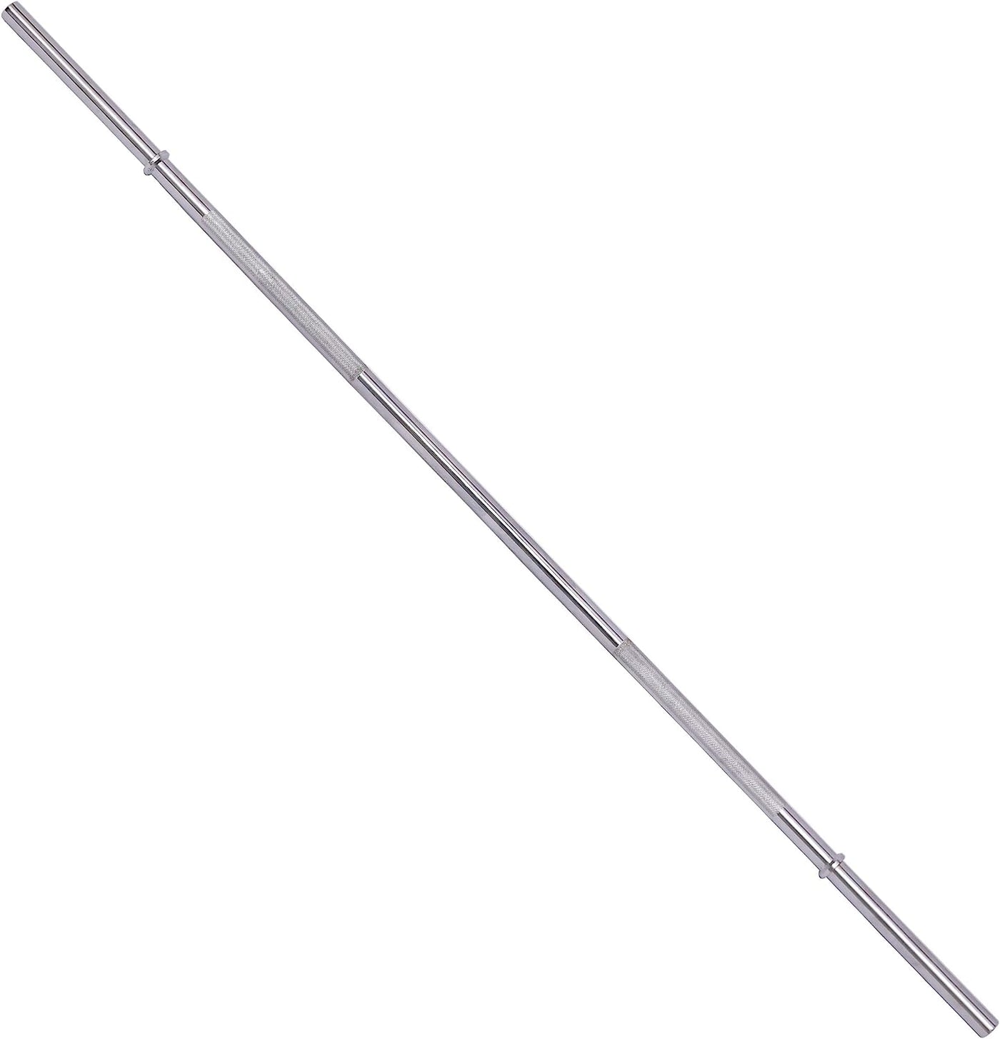 Sporzon! Olympic Barbell Standard Weightlifting Barbell, 1-inch, 5FT, Chrome - $30