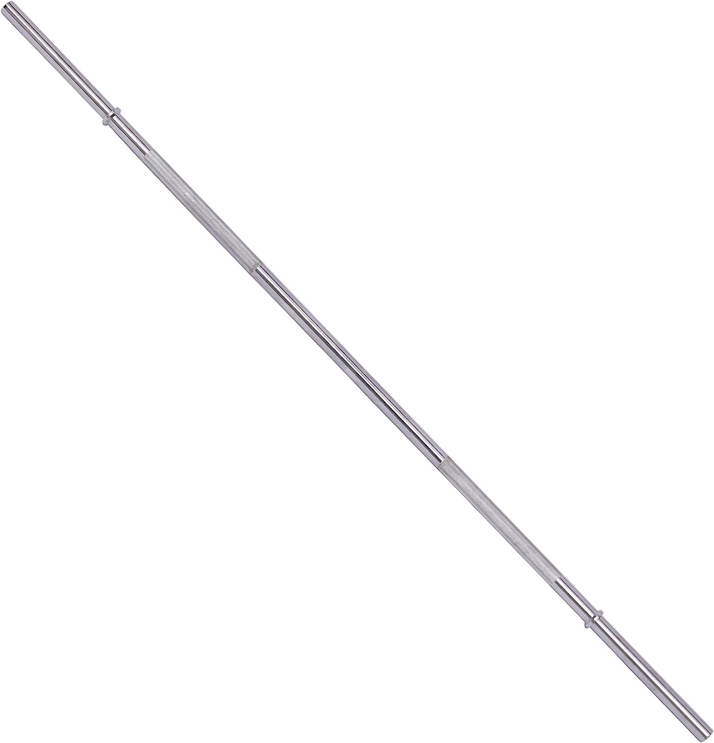 Sporzon! Olympic Barbell Standard Weightlifting Barbell, 1-inch, 5FT, Chrome - $30