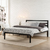 ZINUS Mia Metal Platform Bed Frame with Headboard, Wood Slat Support, Full - $55