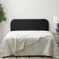 Edenbrook Miller Low Profile, Performance Velvet Headboard for King Size Bed, Black - $70