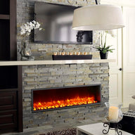 Dynasty Harmony 55 Inch Electric Fireplace - Modern, Linear Design - $900