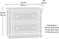 Sauder Palladia 2 Drawer File Cabinet, Lateral Filing Cabinets - $165