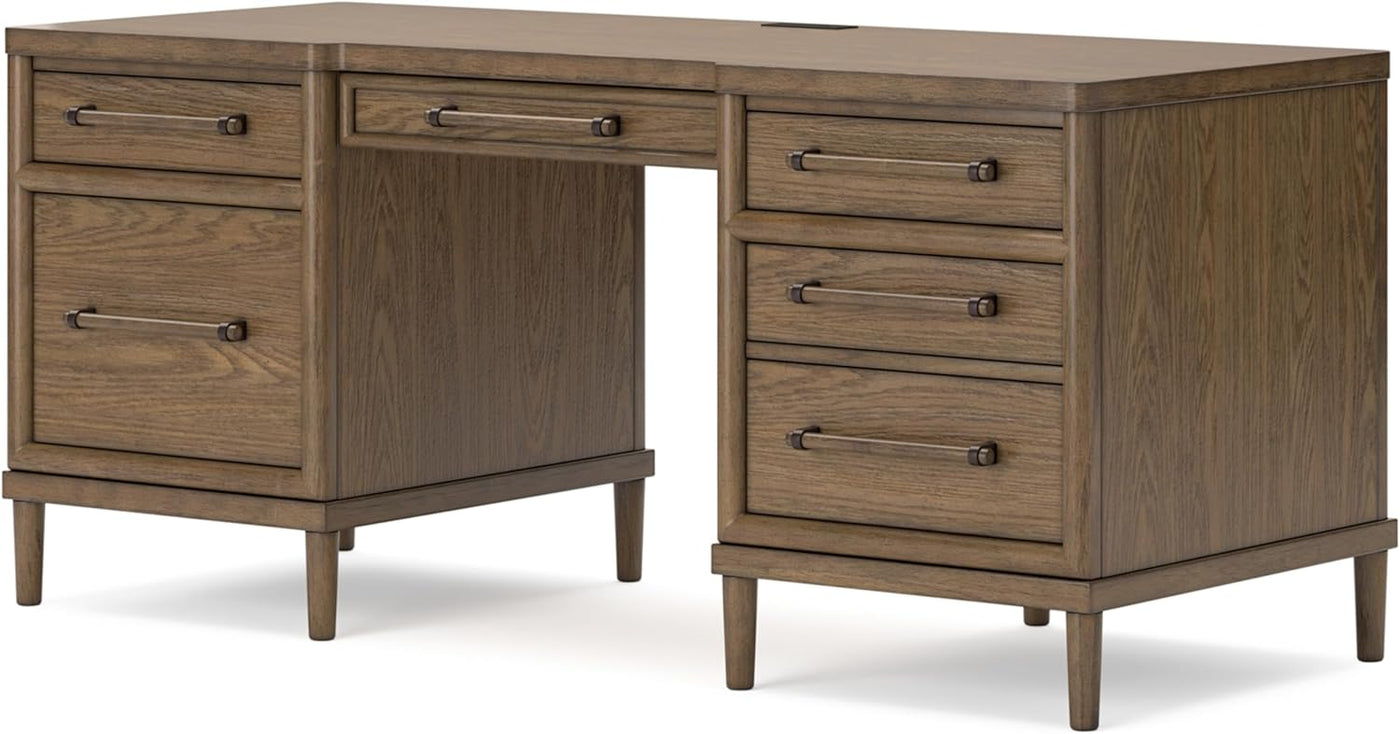 Signature Design by Ashley Roanhowe Contemporary 68" Home Office Desk - $500