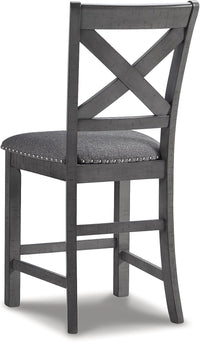 Signature Design Modern Farmhouse 25" Counter Height Upholstered Barstool - $120