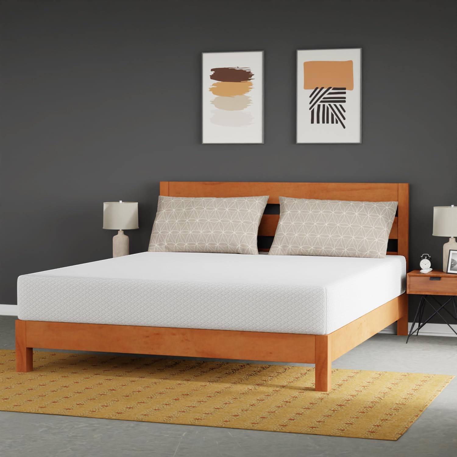 FDW 10 inch California King Mattress Gel Memory Foam Mattress Medium Firm - $150