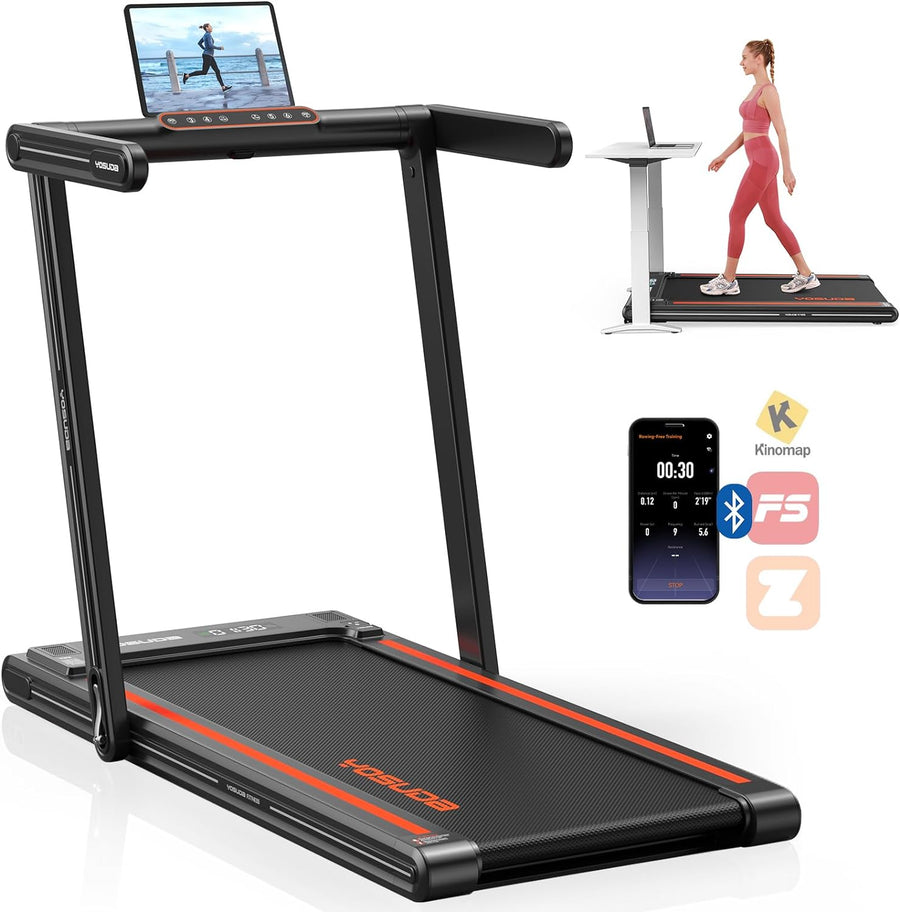 YOSUDA Walking Pad, 300lb Capacity Under Desk Treadmill with Bluetooth - $215