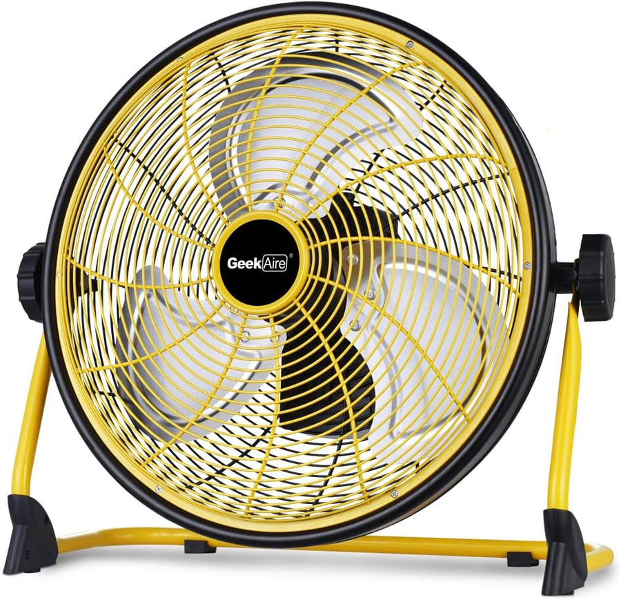 Geek Aire Rechargeable Outdoor High Velocity Camping Floor Fan, 16” Portable  - $110