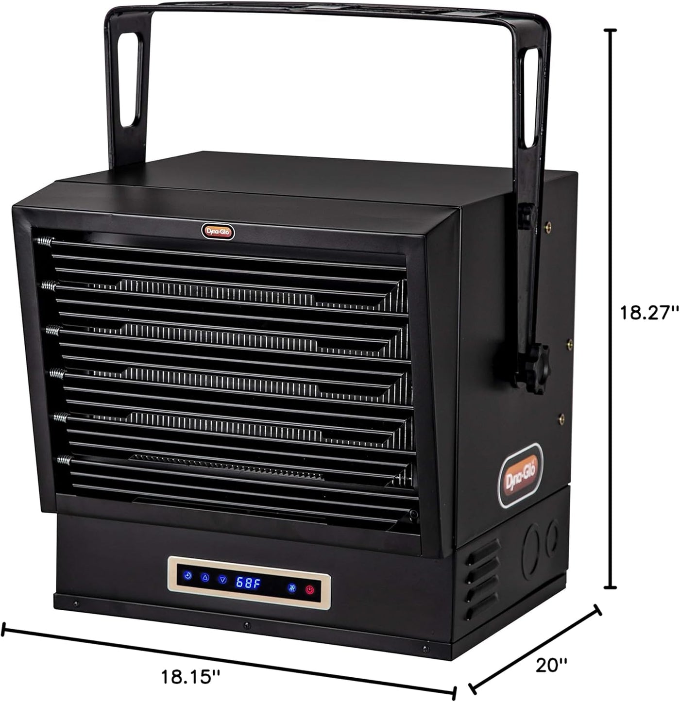 Dyna-Glo EG10000DH Dual Heat 10,000W Electric Garage Heater, Black - $245