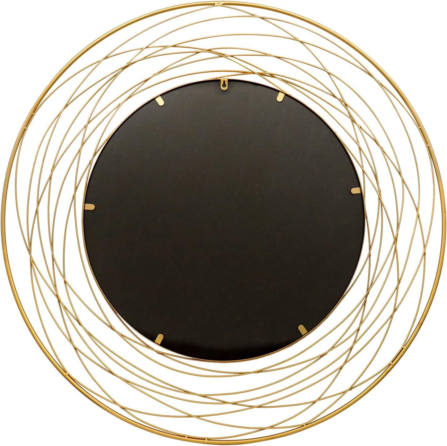 AULESET 39" Gold Art Large Round Mirror with Metal Wire Frame - $60
