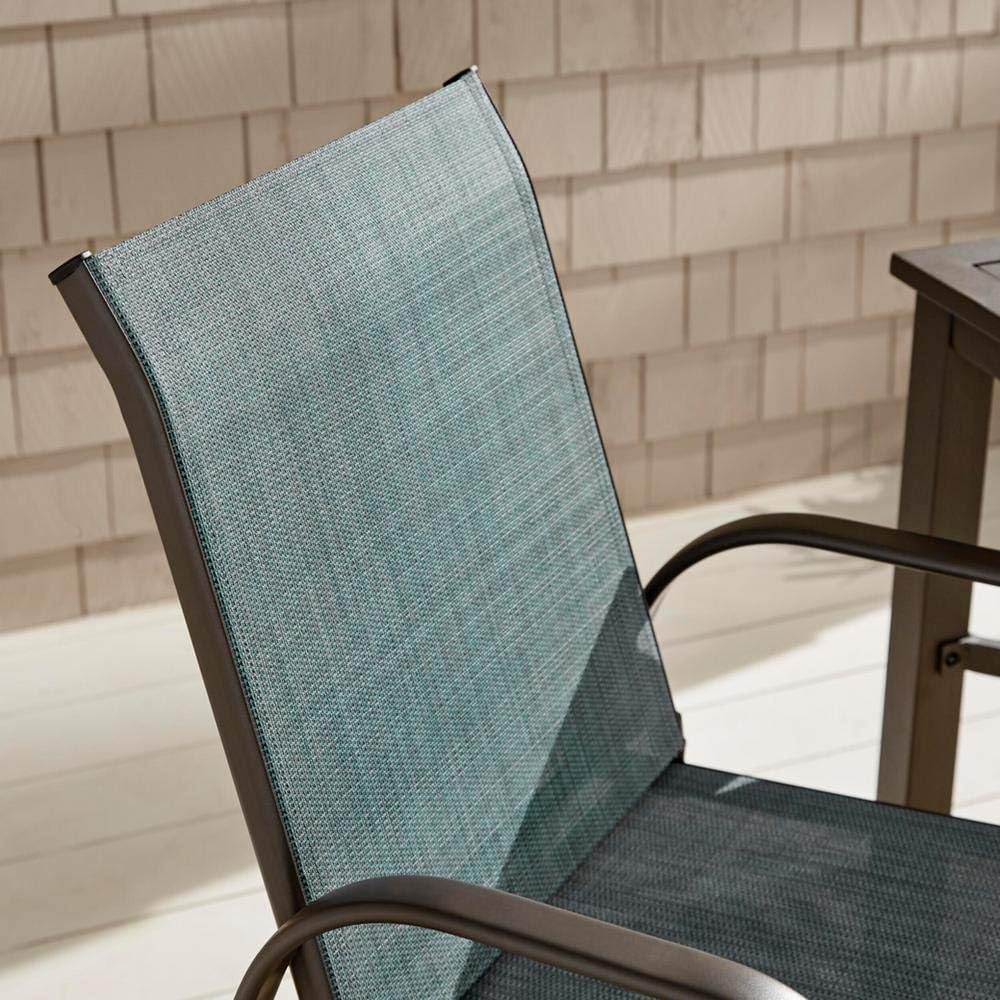 Stack Sling Balcony Height Outdoor Patio Dining Chair in Conley Denim Blue, 2pk - $65