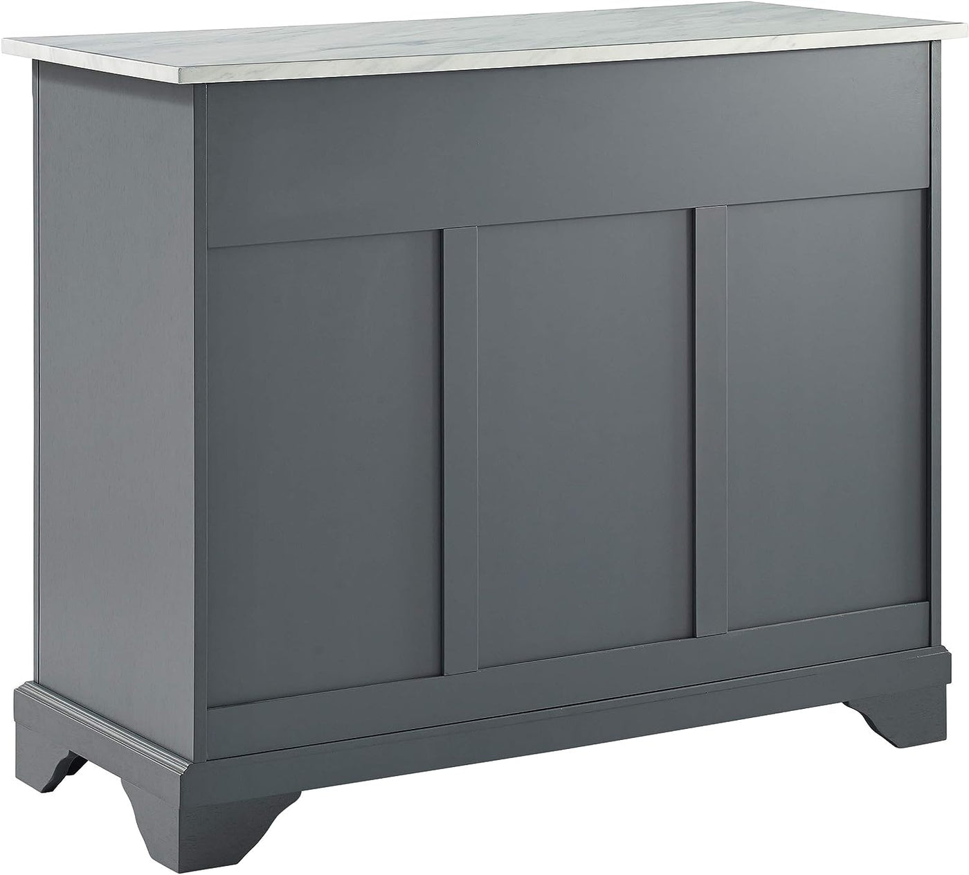 Crosley Furniture Avery Kitchen Island with Paper Marble Top, Gray - $370